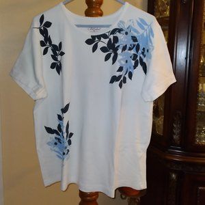 Carroll Read, Elegant White Top, Cotton 100 %, size - XL